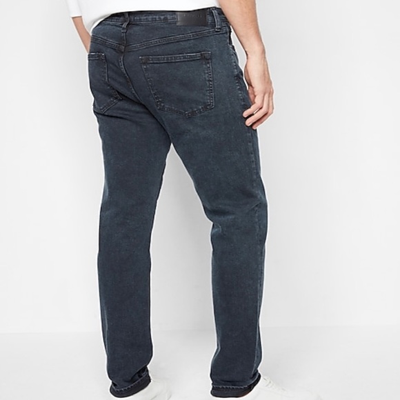 5 PAIRS Men's 31 X 30 Skinny Jeans from Express: 4 black & 1 wt. pair LIKE NEW! - Picture 3 of 10